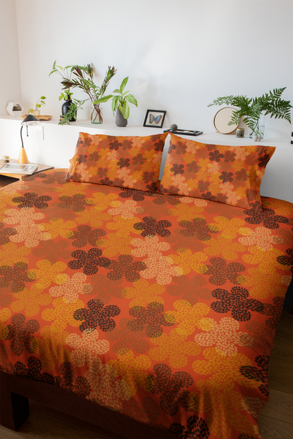 Flower Power Ankara Duvet Cover-Sanktuari Decor