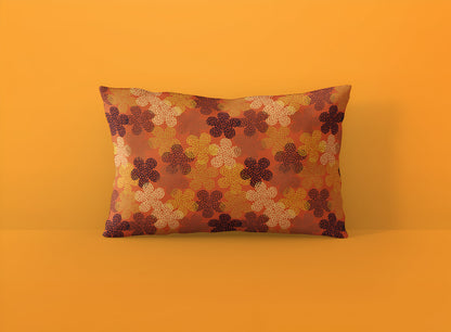 Flower Power Ankara Pillowcase-Sanktuari Decor