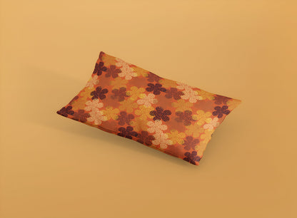 Flower Power Ankara Pillowcase-Sanktuari Decor