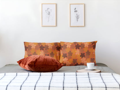 Flower Power Ankara Pillowcase-Sanktuari Decor