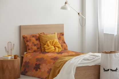 Flower Power Ankara Pillowcase-Sanktuari Decor