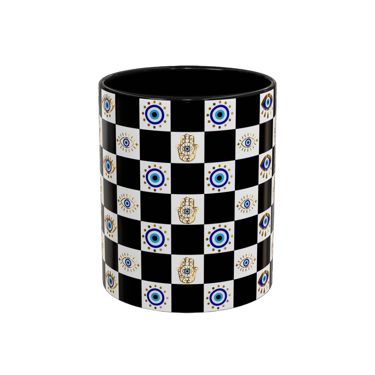 Spiritual Morning Protection Set | Evil Eye Doormat Mug Coaster Bundle