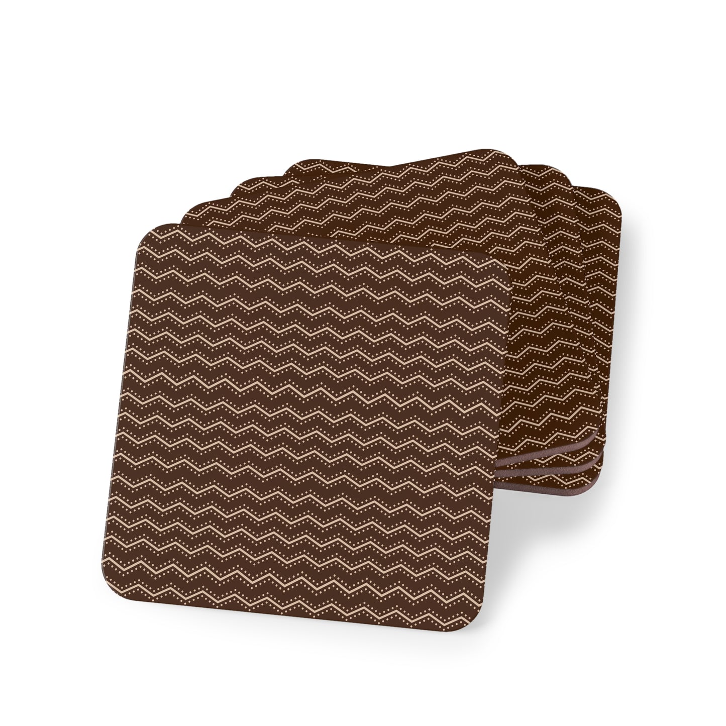 Zig Zag Lines & Dots Coasters