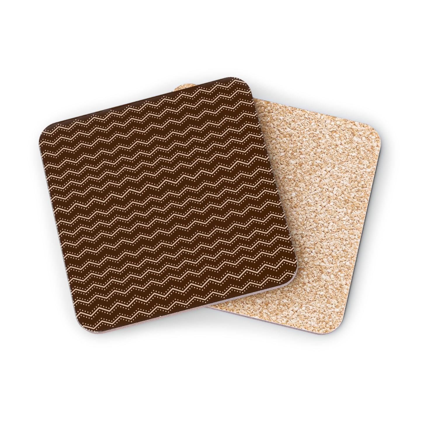 Zig Zag Lines & Dots Coasters