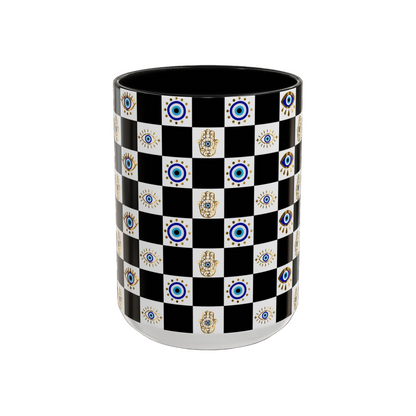 Spiritual Morning Protection Set | Evil Eye Doormat Mug Coaster Bundle