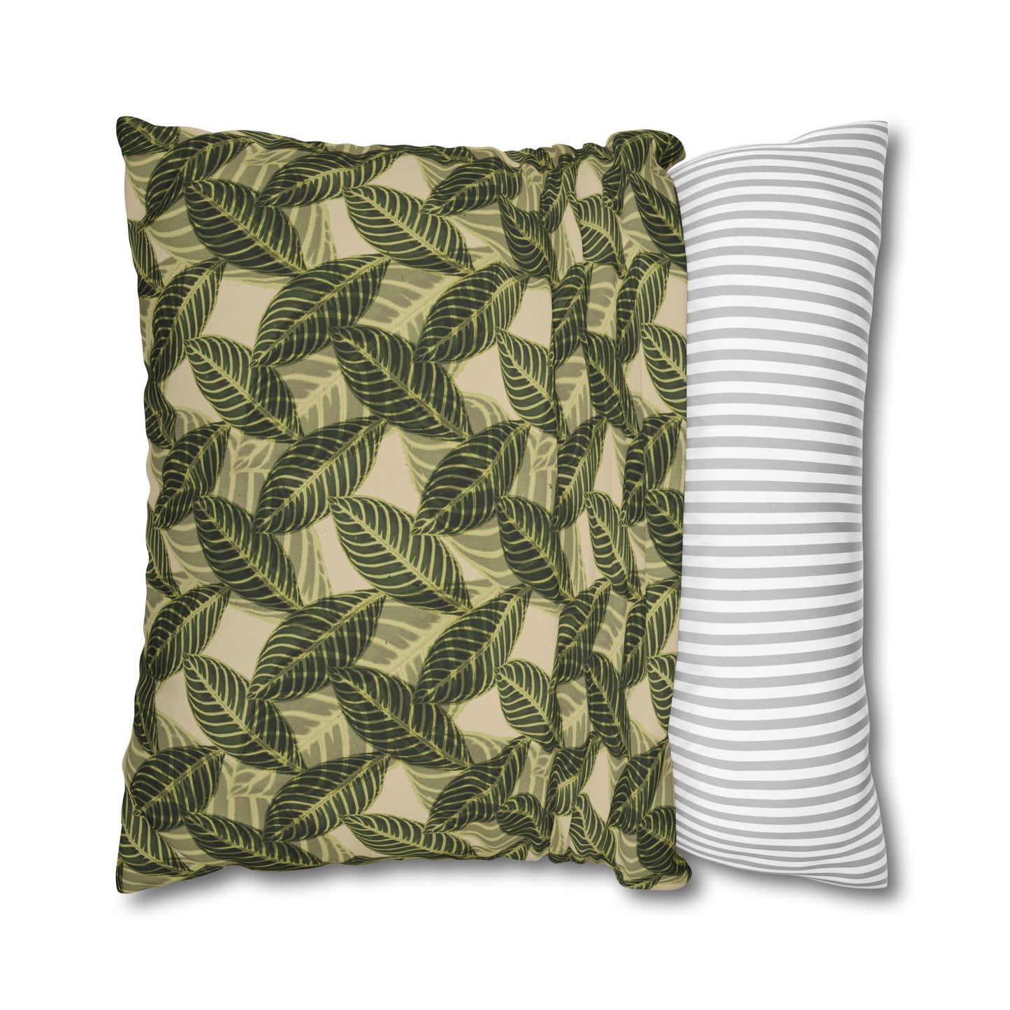 Vintage Leaves Throw Pillow & Cover