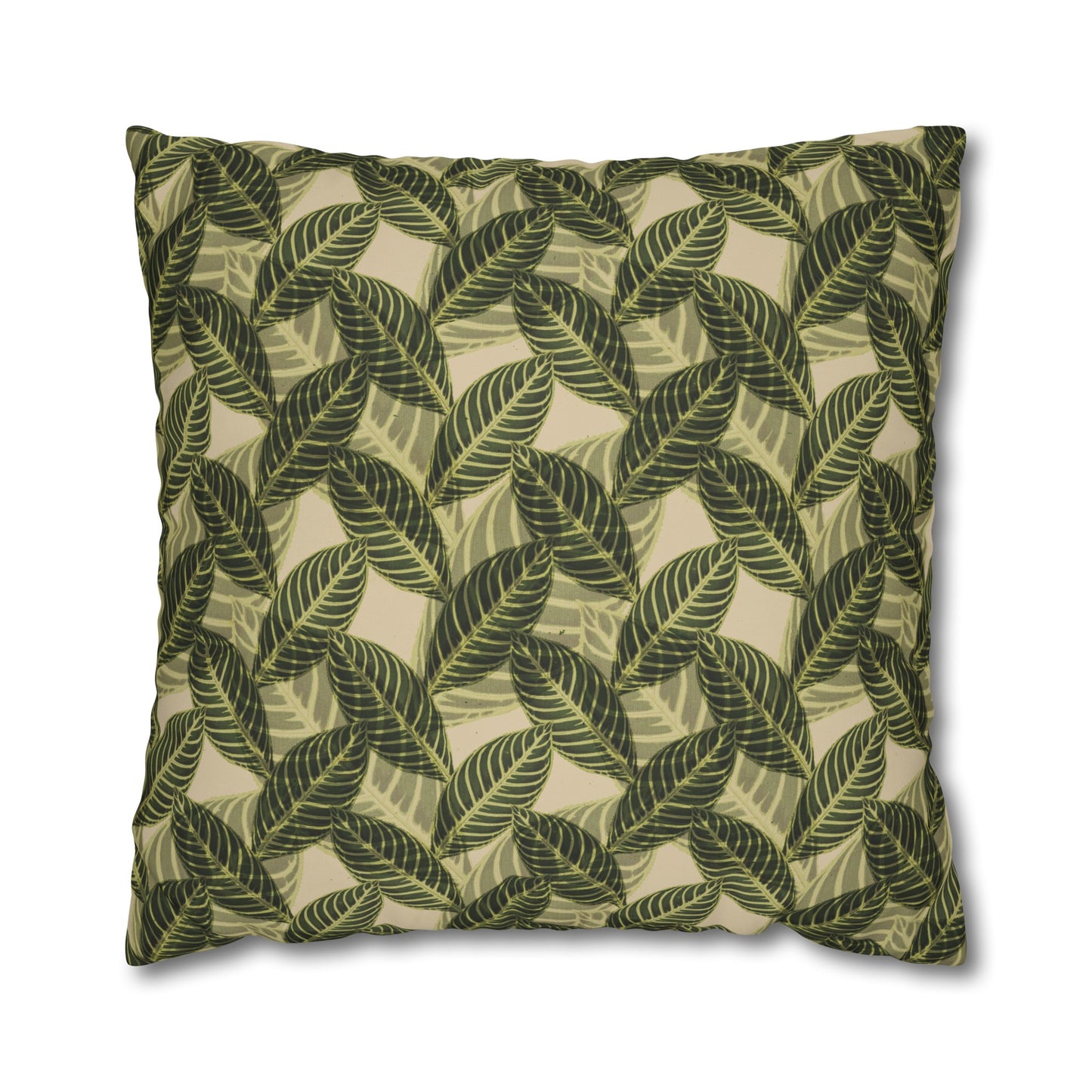 Vintage Leaves Throw Pillow & Cover