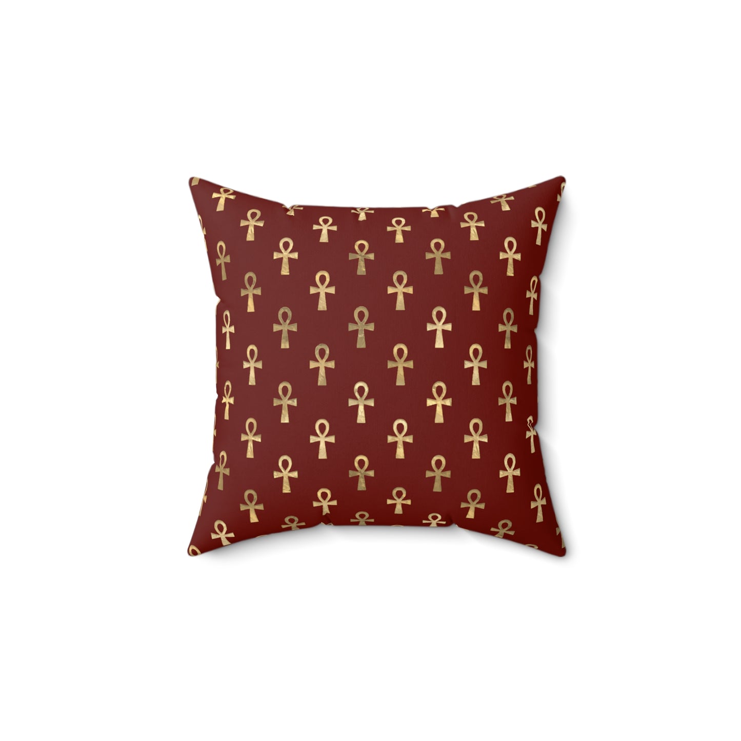 Egyptian Cross Square Throw Pillow & Cover