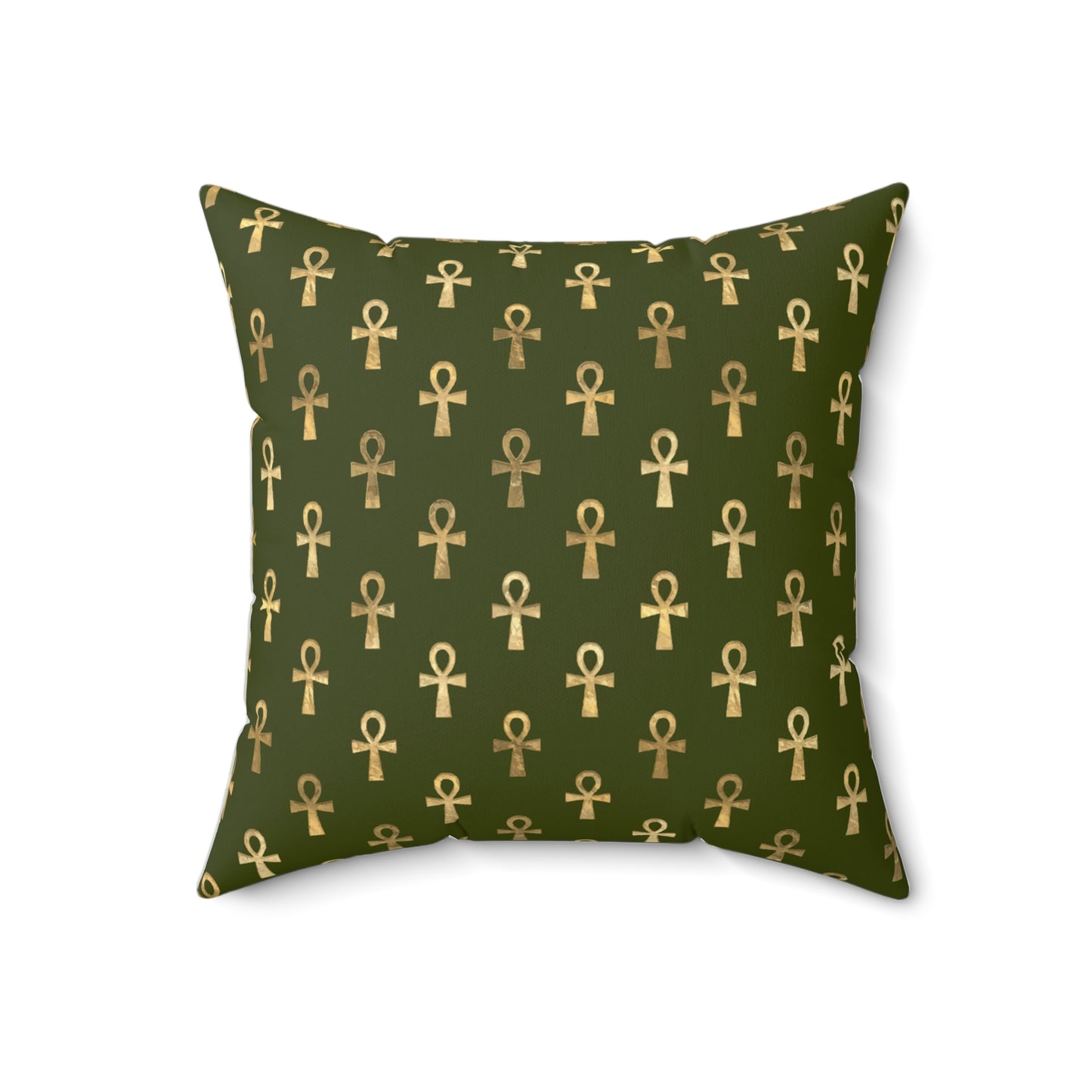 Egyptian Cross Square Throw Pillow & Cover