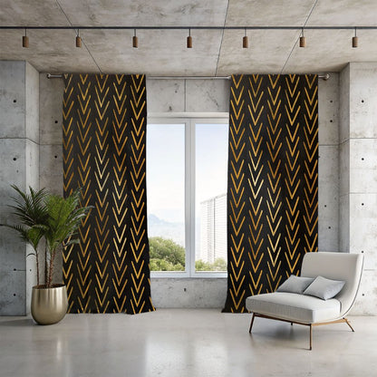 Ethnic print window curtains for apartments