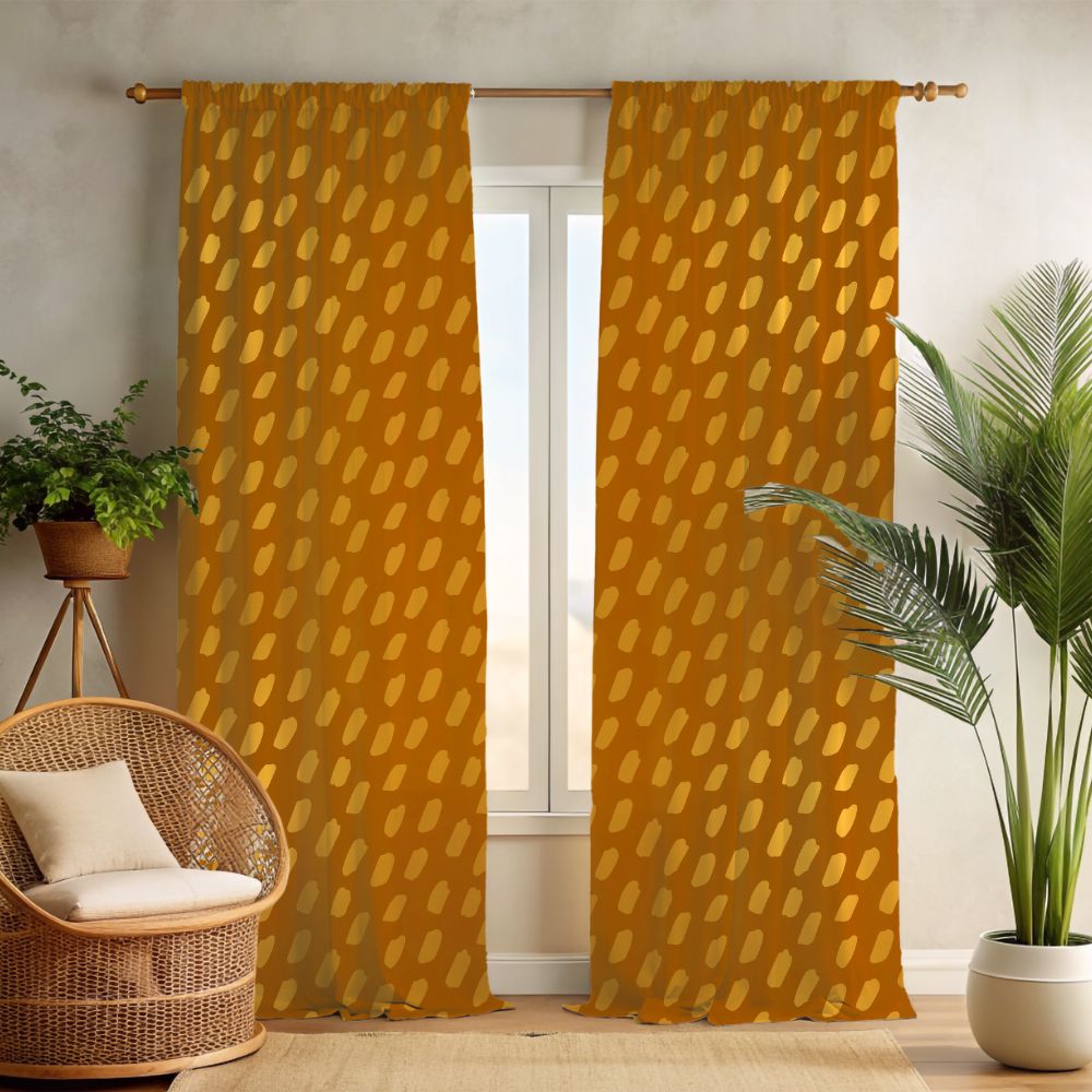 Neutral boho curtain panels for bedrooms