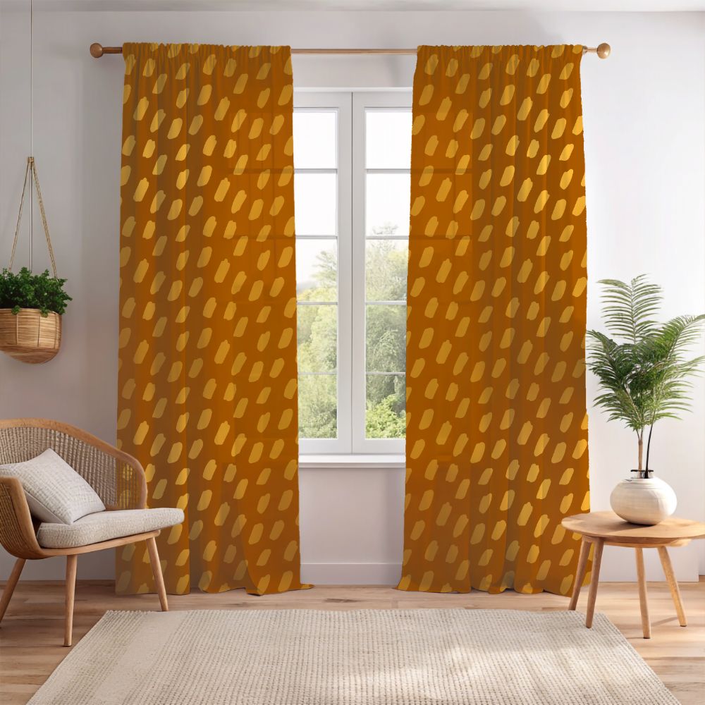 African print window curtains for living room