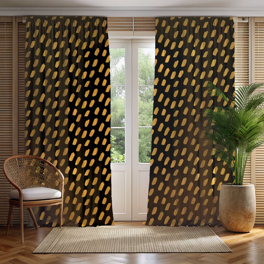  Bohemian patterned curtains for living room