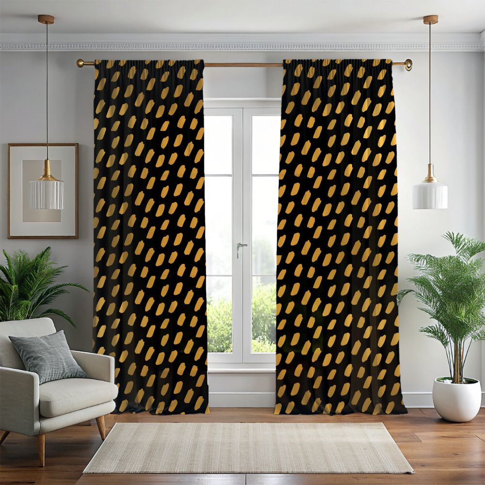 African print window curtains for living room