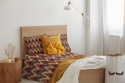 Ikat Zig Zag Duvet Cover-Sanktuari Decor