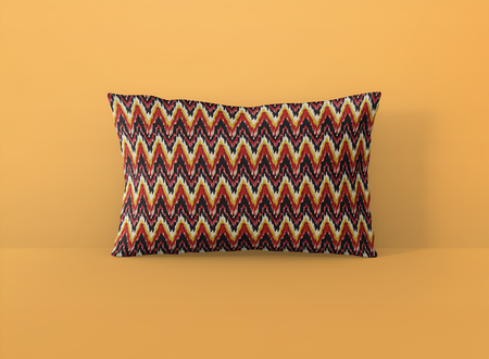 Ikat Zig Zag Pillow Case-Sanktuari Decor