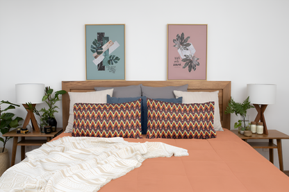 Ikat Zig Zag Pillow Case-Sanktuari Decor