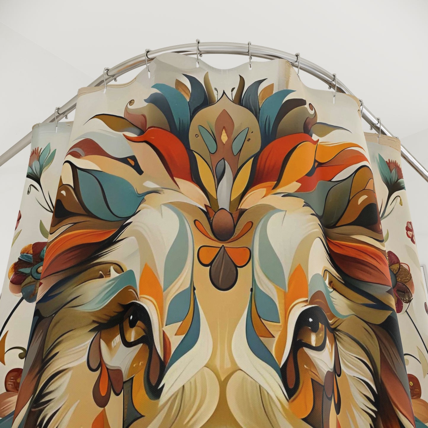 African print shower curtains