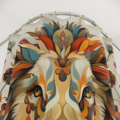 African print shower curtains