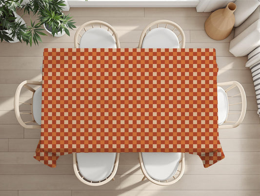 Rustic Checkered Tablecloth