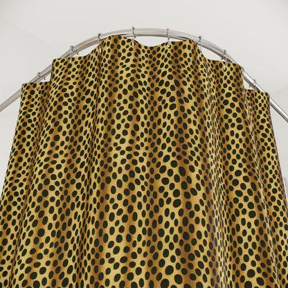 Retro Jungle Print Shower Curtain-Sanktuari Decor