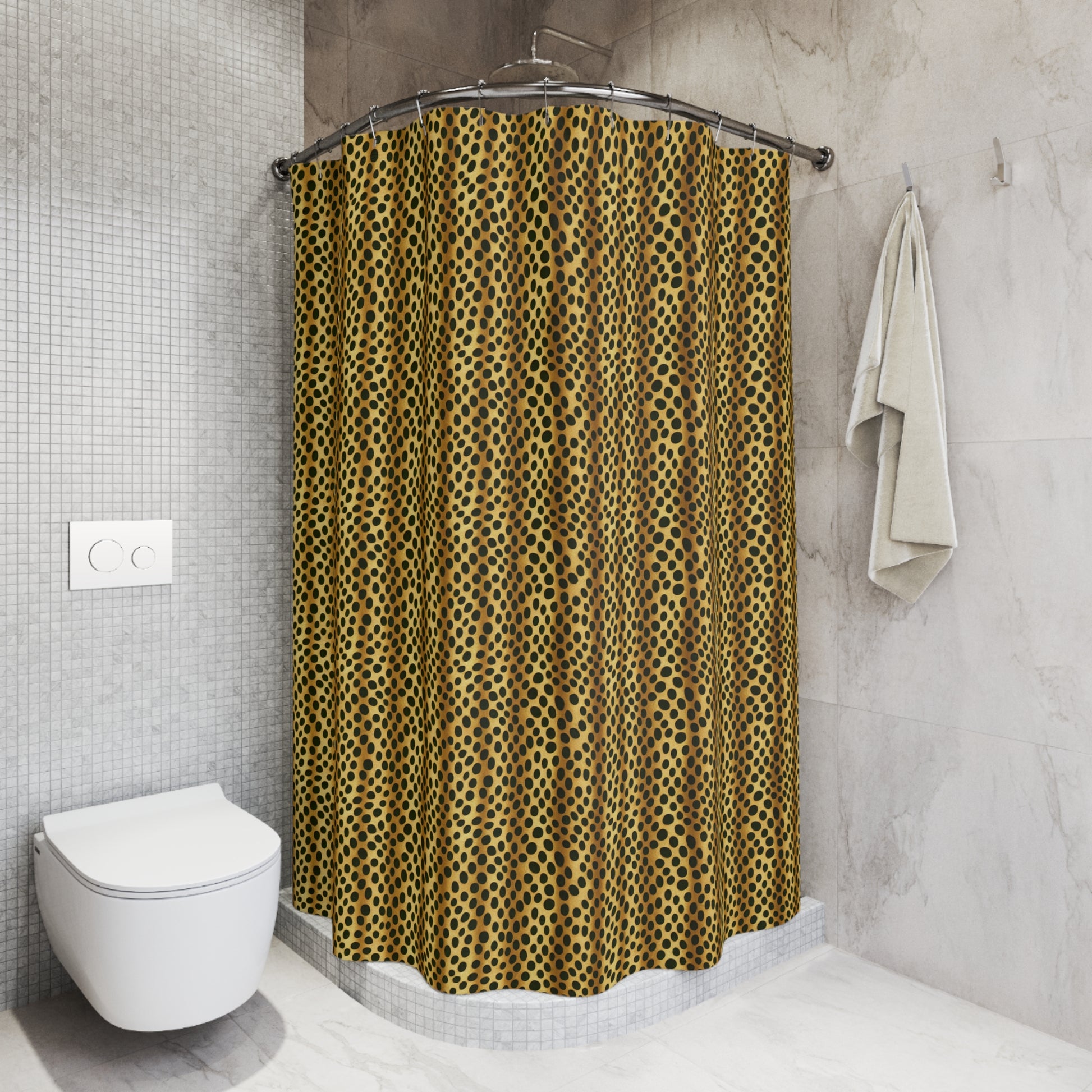 Retro Jungle Print Shower Curtain-Sanktuari Decor