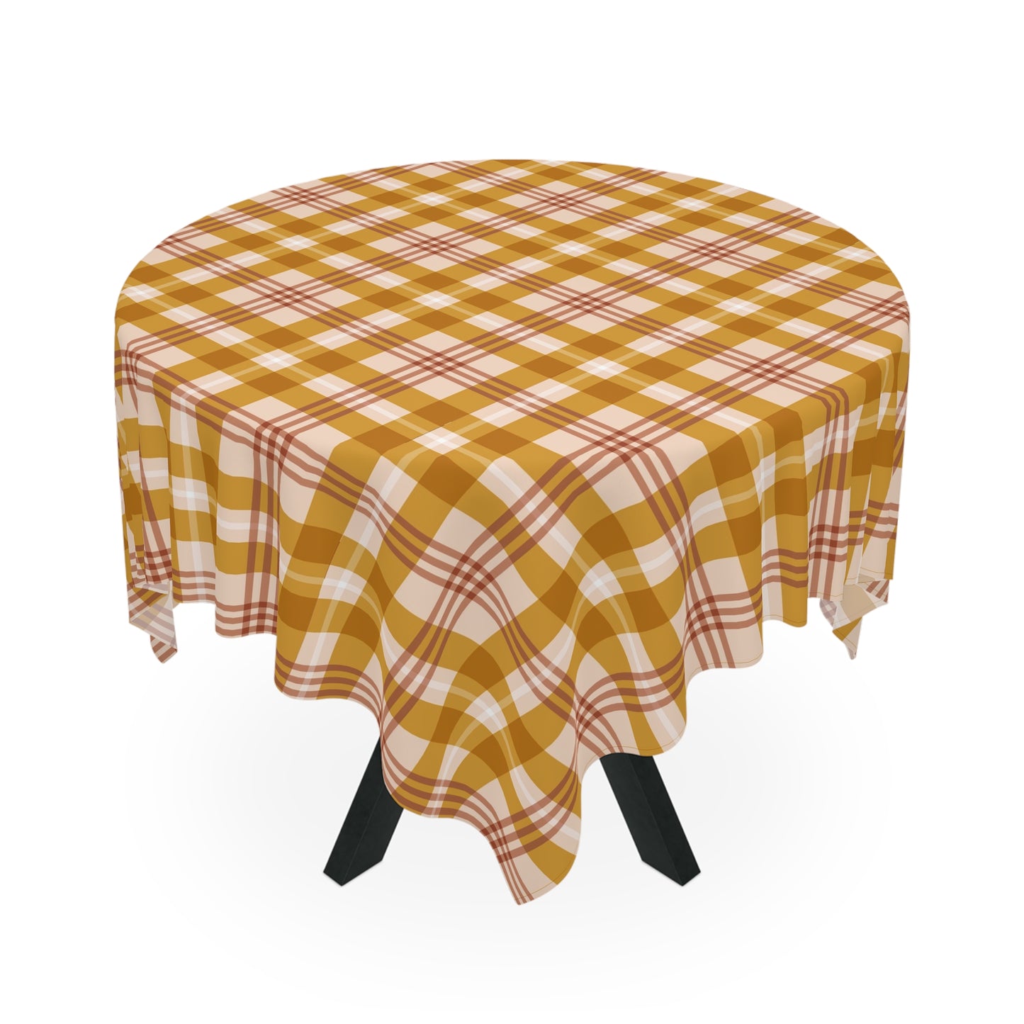 Boho tribal pattern tablecloth in modern kitchen