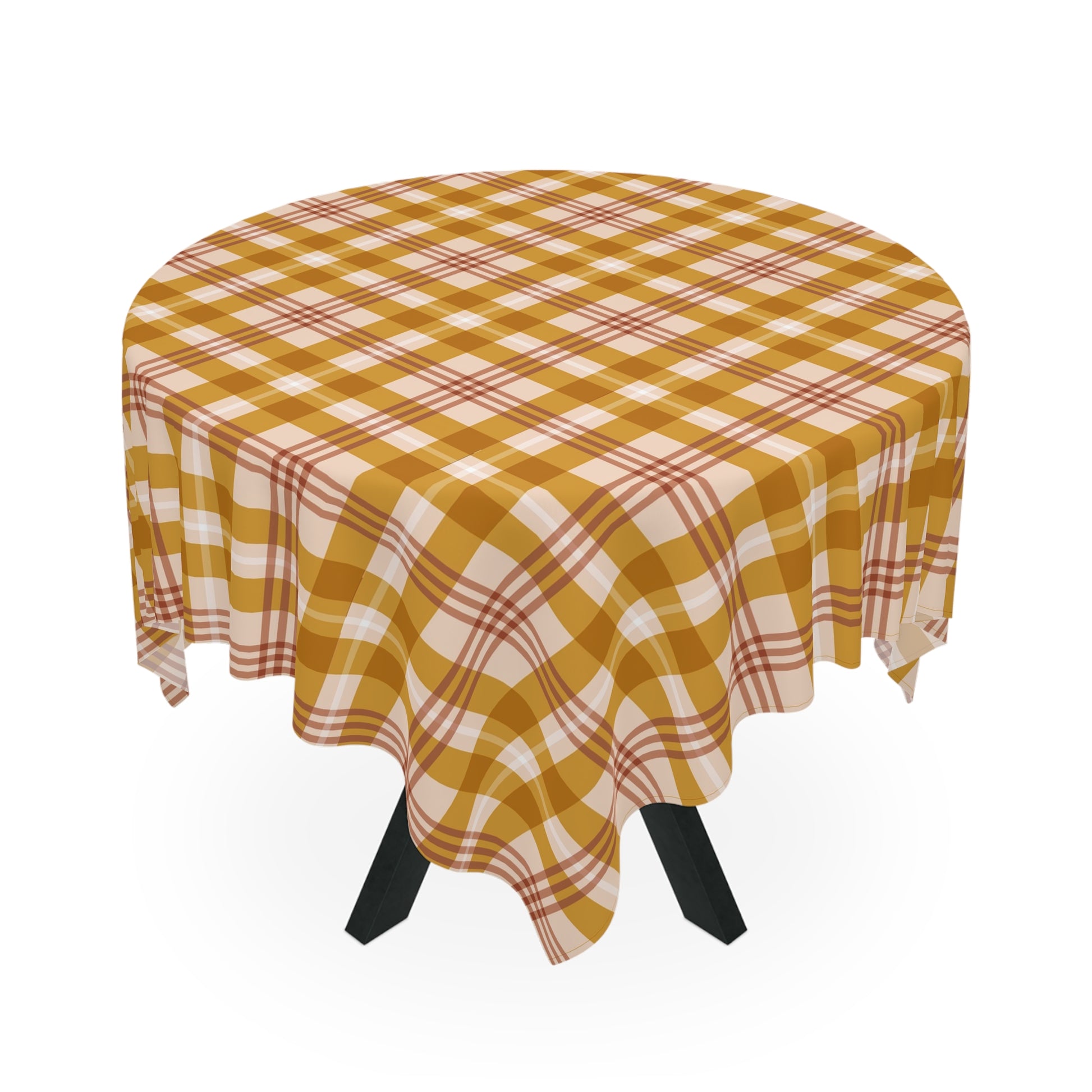 Boho tribal pattern tablecloth in modern kitchen