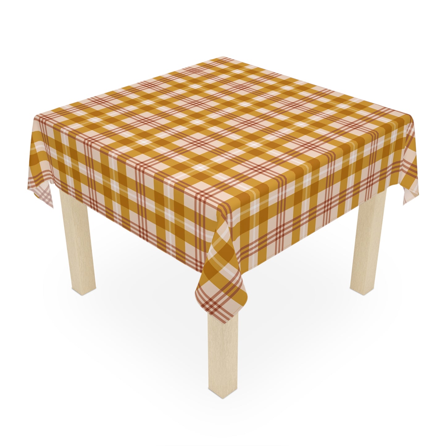 Boho tribal pattern tablecloth in modern kitchen