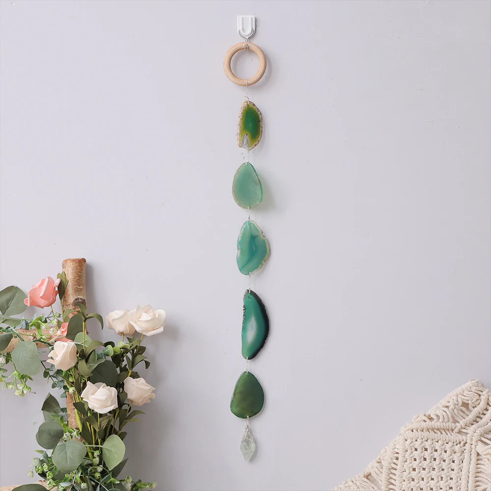 7 Rings Chakra Stone Mini Tree of Life Wall Hanging Decor