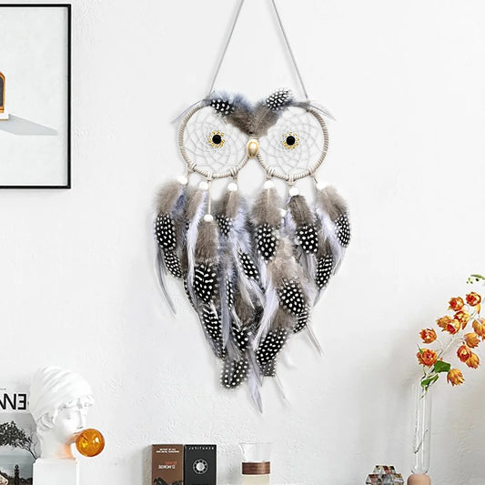 Owl Dream Catcher Wall Hanging