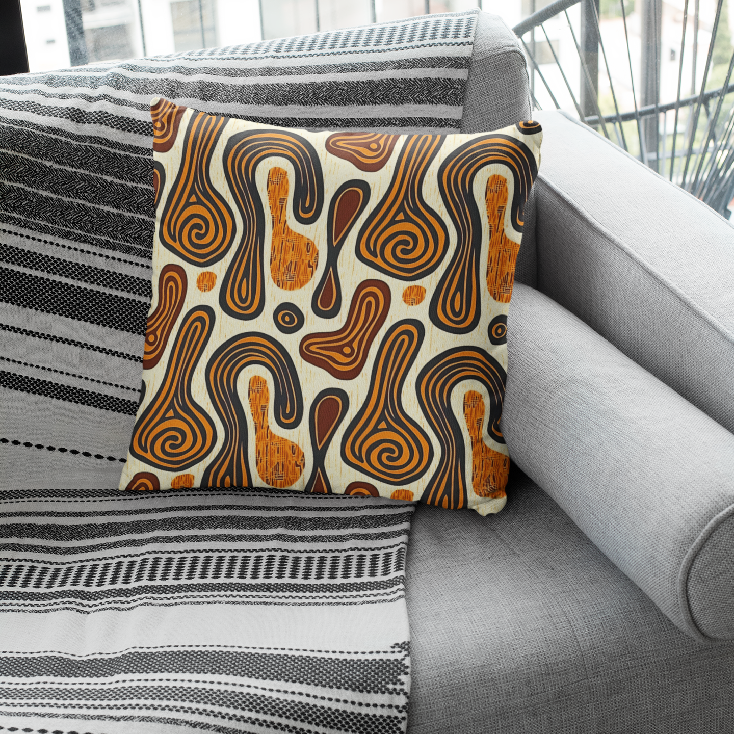 Afro-boho accent pillows for modern homes