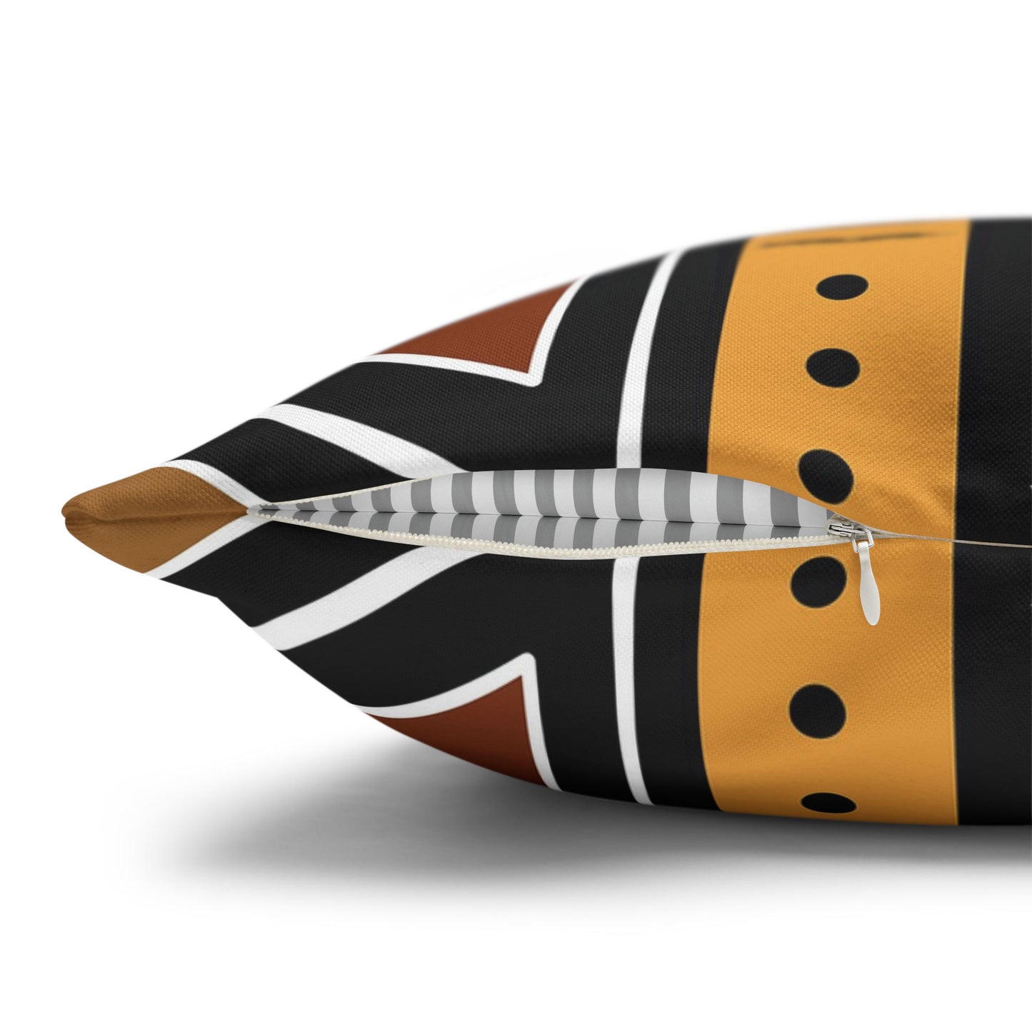 Decorative pillow with a Union Jack design on a white background