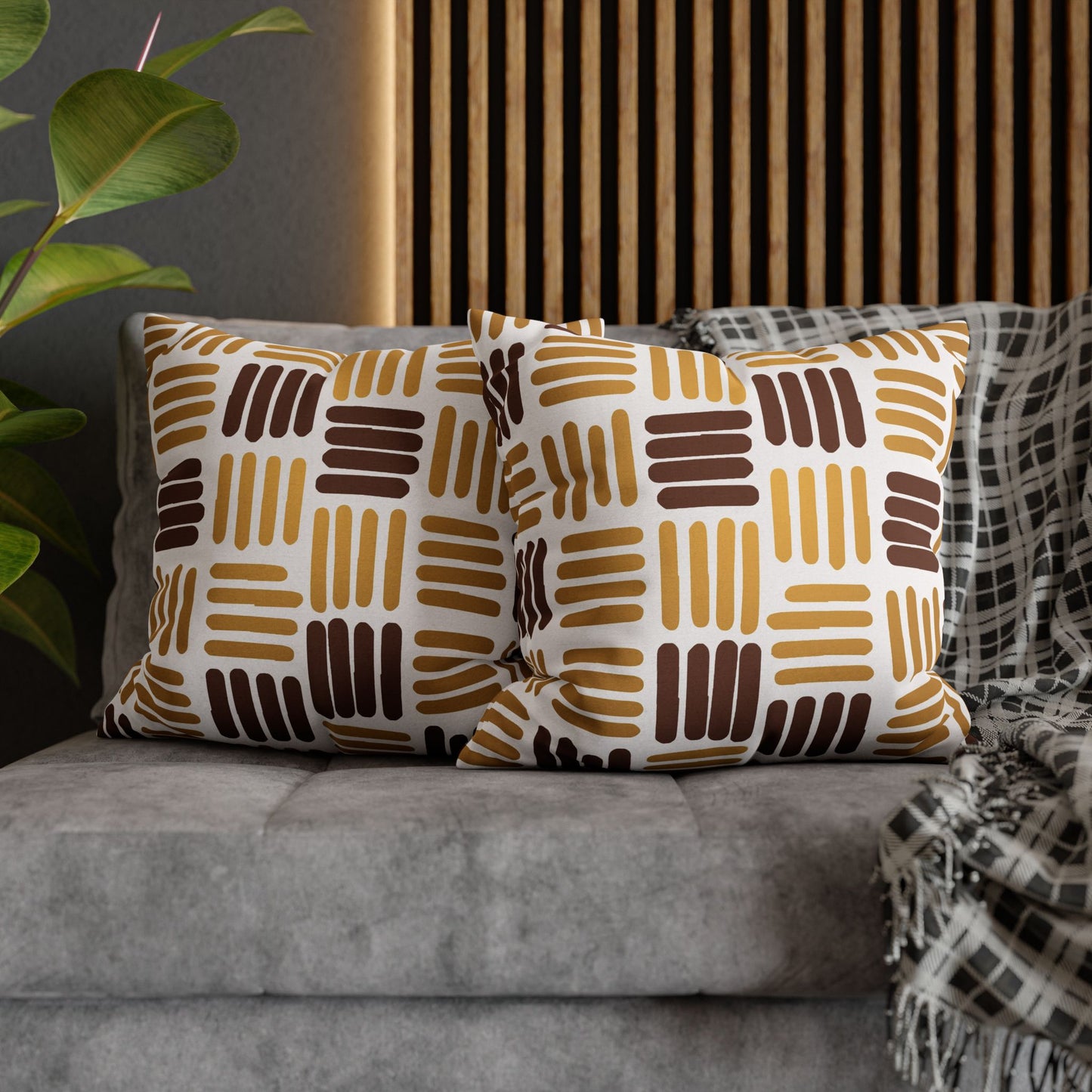 African geometric print pillow covers