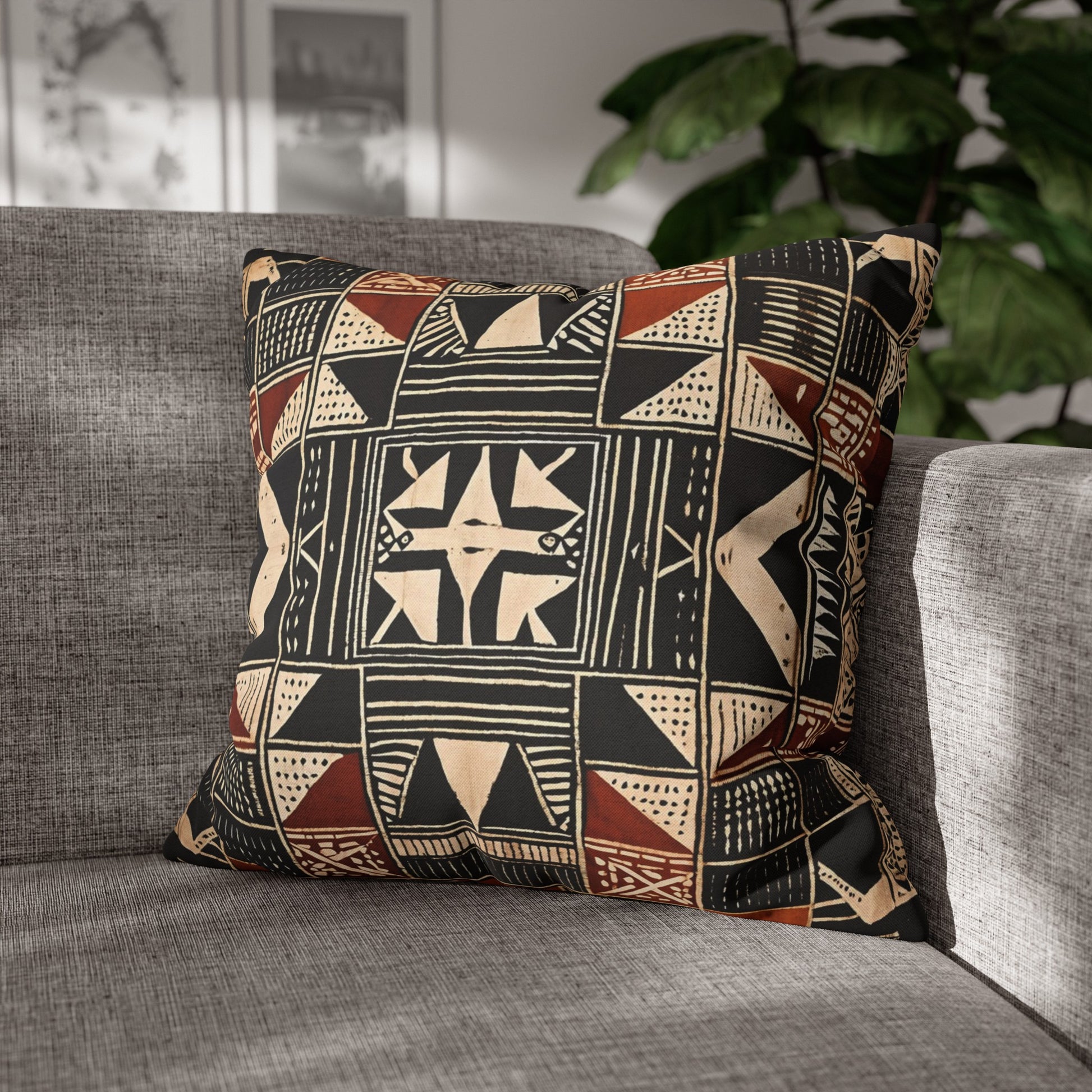 Tribal Stripes Pillow and Pillow Cover-Sanktuari Decor