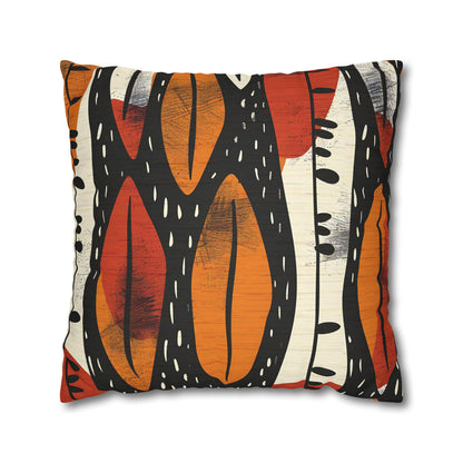 Decorative pillow with abstract pattern on a white background