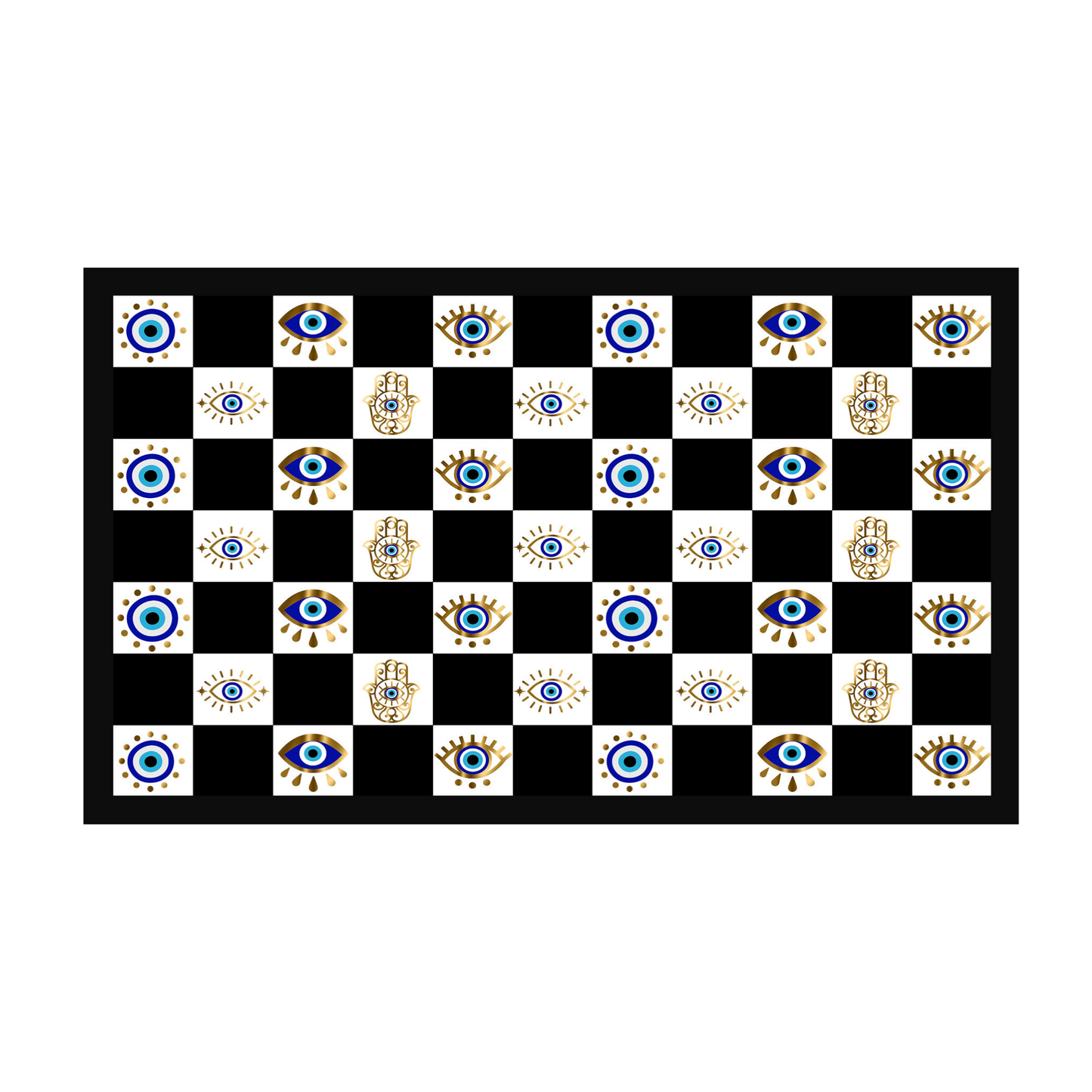 Spiritual Morning Protection Set | Evil Eye Doormat Mug Coaster Bundle