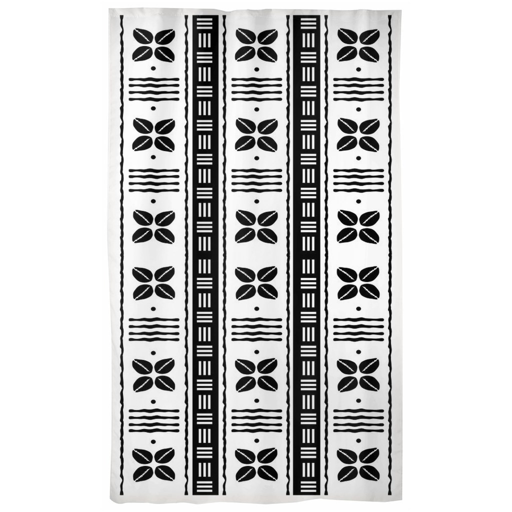 Cotton mudcloth window curtains 50x84