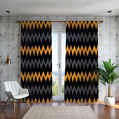 African print window curtains for living room