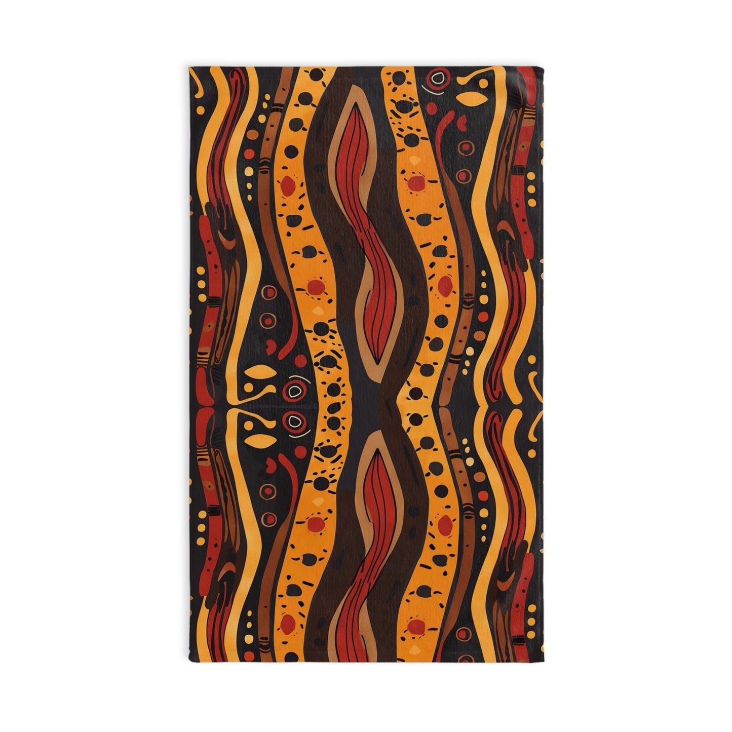 Abstract Aboriginal Dot Art Hand Towel - SANKTUARI DECOR