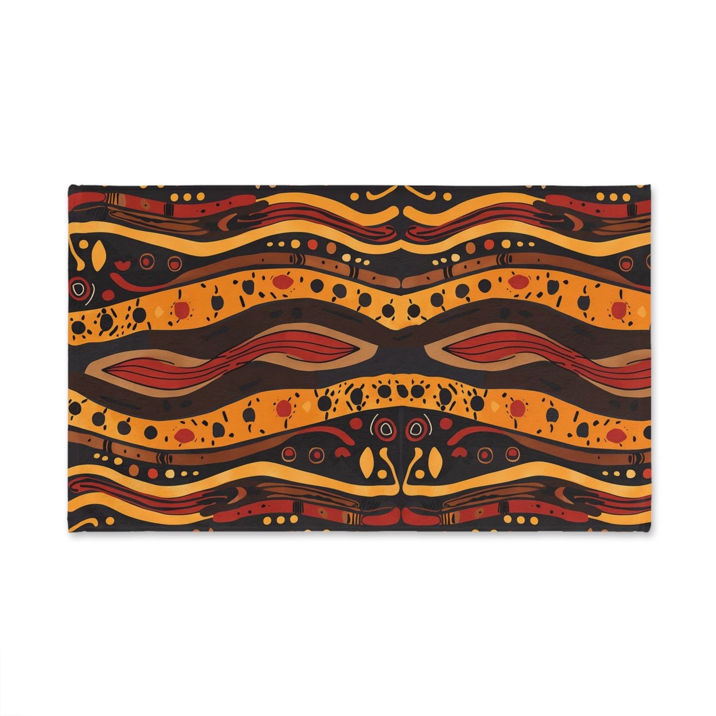 Abstract Aboriginal Dot Art Hand Towel - SANKTUARI DECOR