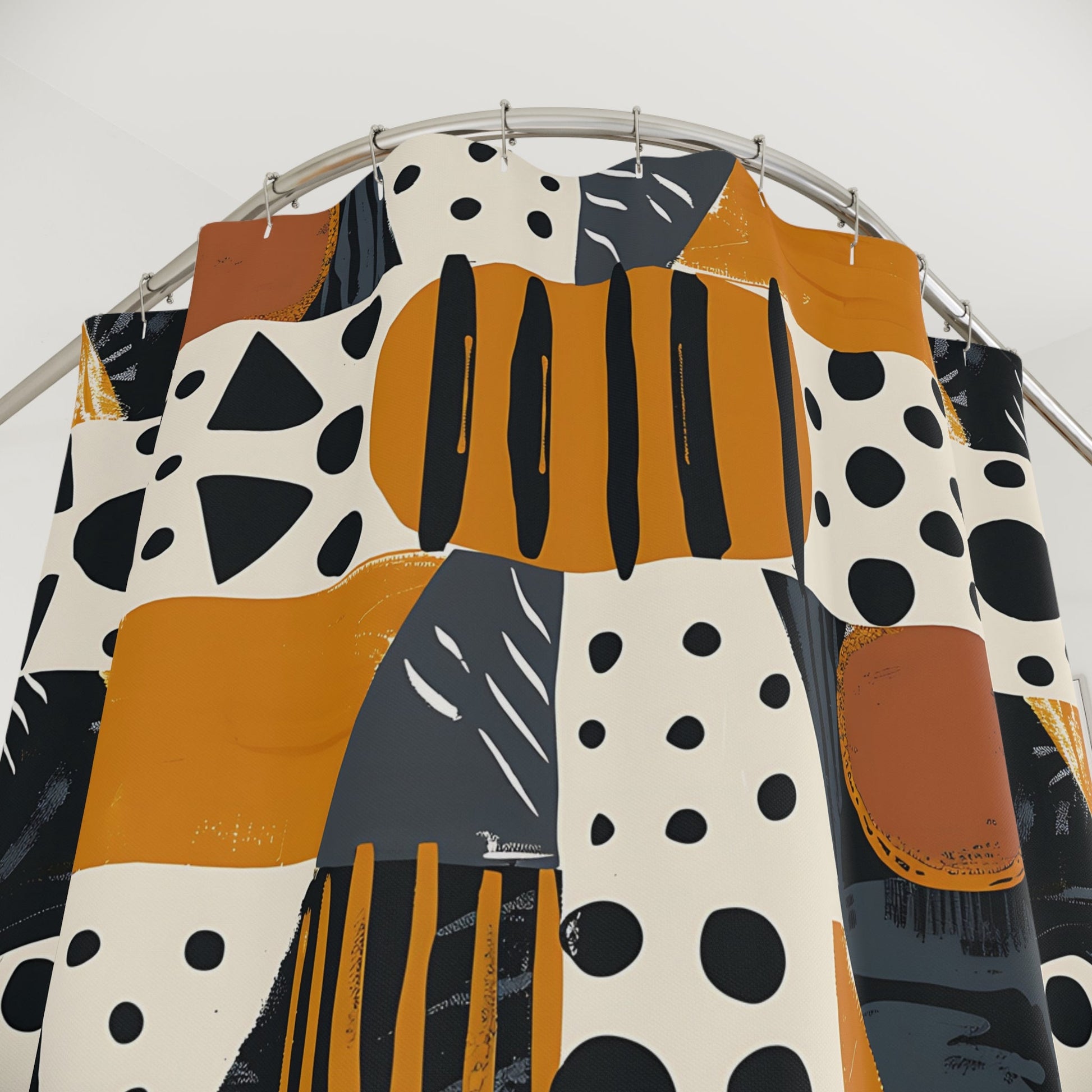 Abstract Geometric Pattern Shower Curtain - SANKTUARI DECOR