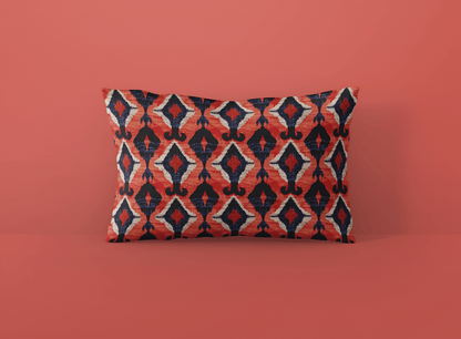 Abstract Ikat Pattern Pillowcase - SANKTUARI DECOR