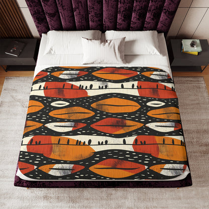 Abstract Tribal Sherpa Blanket - SANKTUARI DECOR