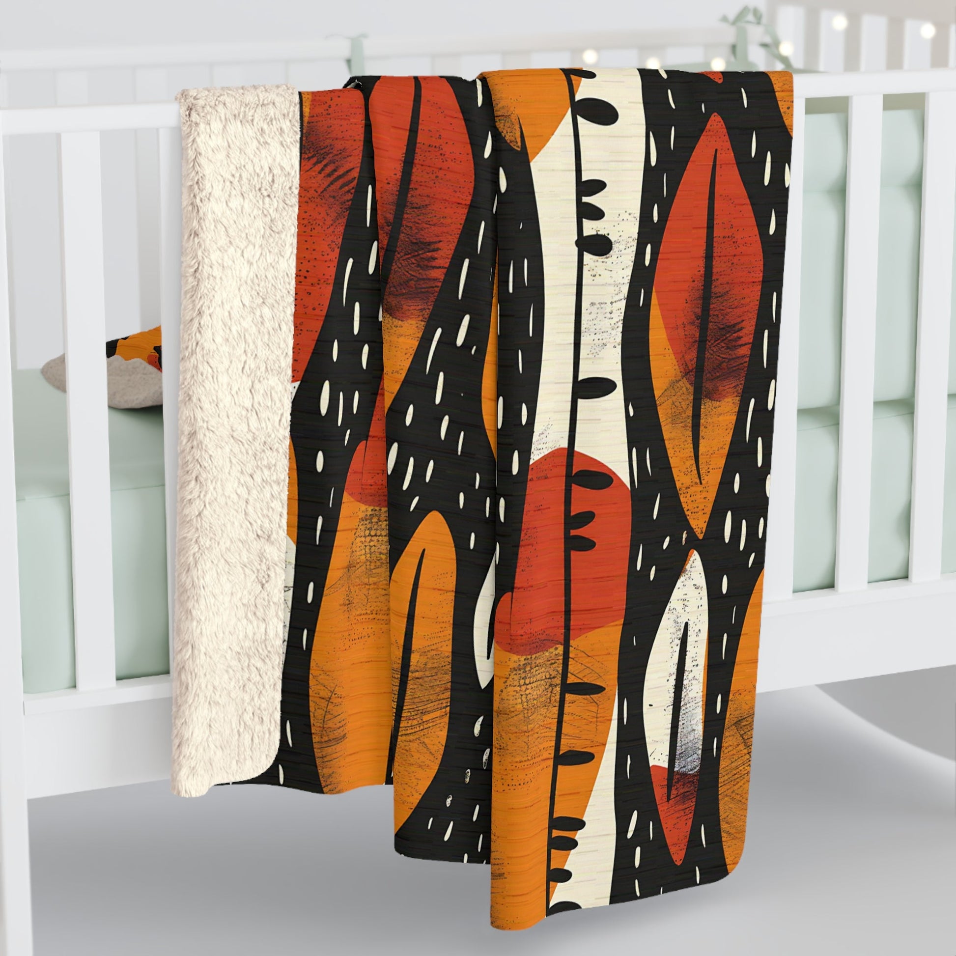 Abstract Tribal Sherpa Blanket - SANKTUARI DECOR