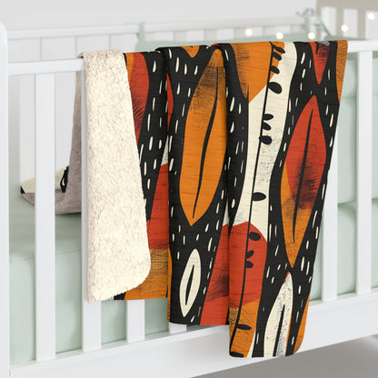 Abstract Tribal Sherpa Blanket - SANKTUARI DECOR