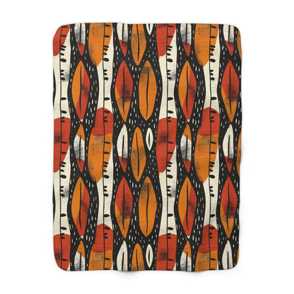 Abstract Tribal Sherpa Blanket - SANKTUARI DECOR