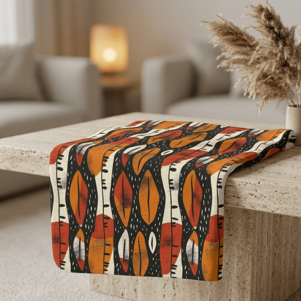 Abstract Tribal Sherpa Blanket - SANKTUARI DECOR