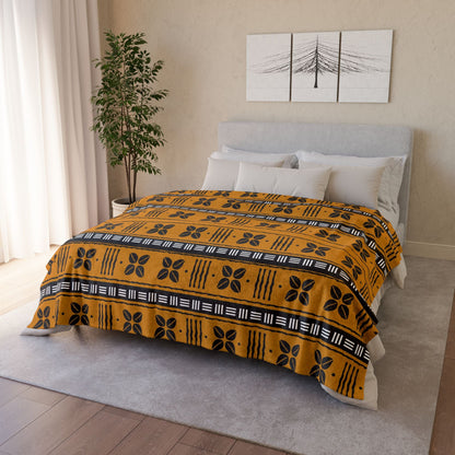 African Cowrie Shells Sherpa Blanket - SANKTUARI DECOR