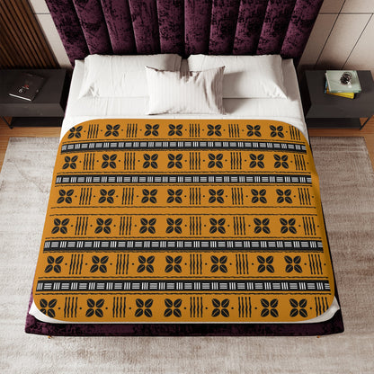 African Cowrie Shells Sherpa Blanket - SANKTUARI DECOR